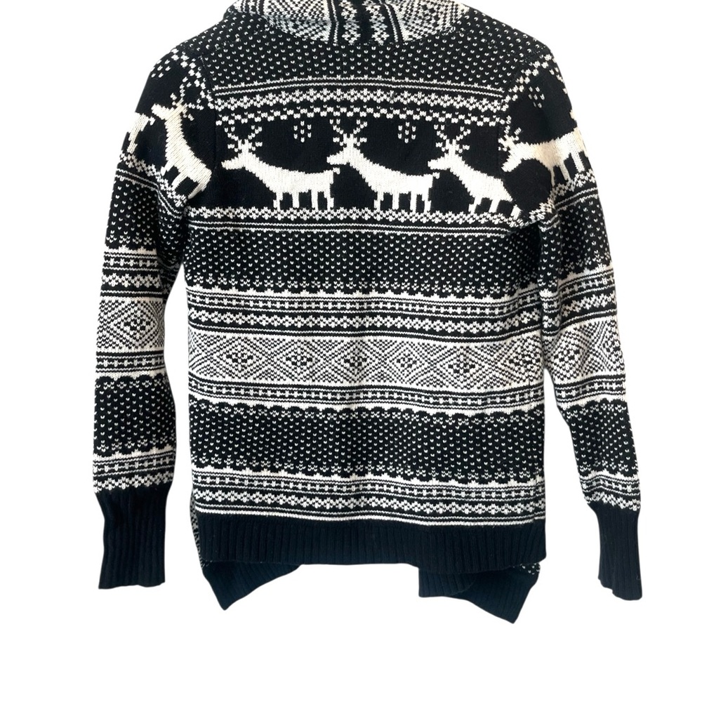 Cambridge dry goods open knit cardigan Christmas sweater - Picture 2 of 4